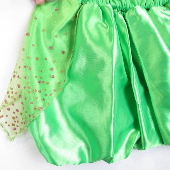 Disney Tinkerbell Fantasy Play Costume Girl's Size 4-6X Sparkly Dress W/Wings - Picture 7 of 14